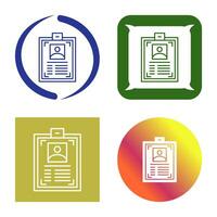 ID Card Vector Icon