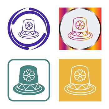 icono de vector de sombrero