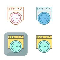 Wall Clock Vector Icon