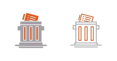 Trash List Vector Icon