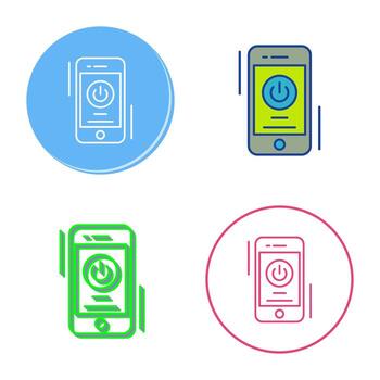 icono de vector de botón de encendido