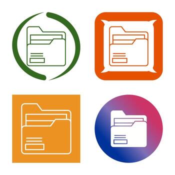 icono de vector de carpeta