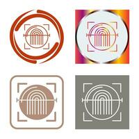 Fingerprint Scanner Vector Icon