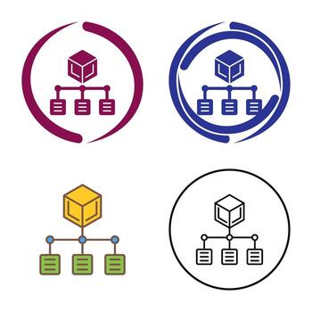 icono de vector de distribución