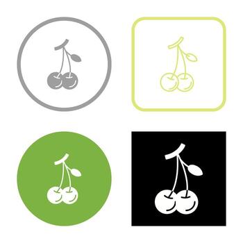 Cherries Vector Icon