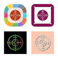 icono de vector de destino