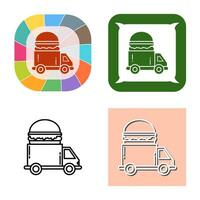 Fast Food Truck Vector Icon