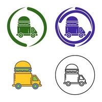 Fast Food Truck Vector Icon