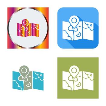 icono de vector de mapa