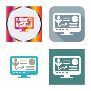 icono de vector de computadora