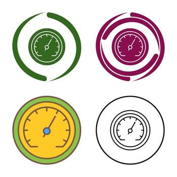 icono de vector de velocímetro