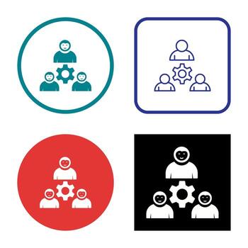icono de vector de trabajo en equipo