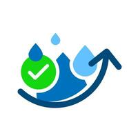 waterproof flat design icon vector