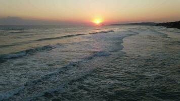 Sunrise Ocean Sea Waves photo