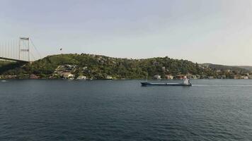 Sea Transportation Ship Drone View photo