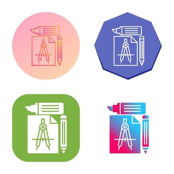 icono de vector de herramientas de estudio