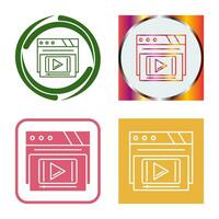 Video Player Vector Icon