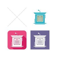 Podium Vector Icon