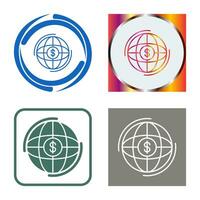icono de vector de globo