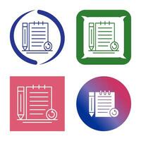 Rechecked Notes Vector Icon