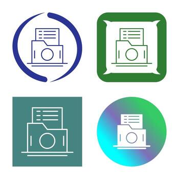 icono de vector de carpeta de lista