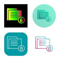 icono de vector de seguridad de datos