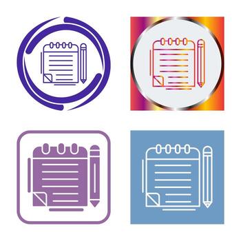 Notepad Vector Icon