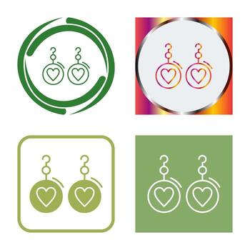 icono de vector de pendientes