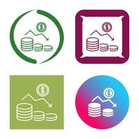 Money Loss Vector Icon