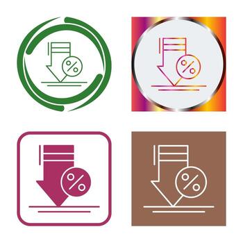 icono de vector de descuento