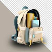 Schule Rucksack ausgeschnitten kostenlos transparent Hintergrund psd