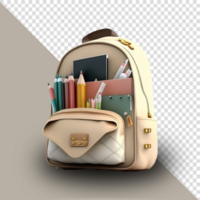 School backpack cutout Free Transparent Background psd