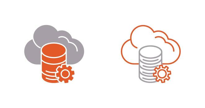 Cloud Data Vector Icon