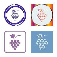 icono de vector de uvas