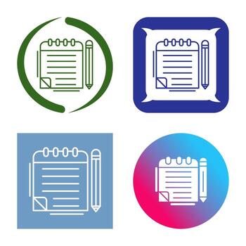 Notepad Vector Icon