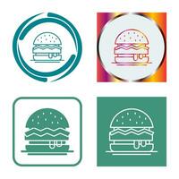 Hamburger Vector Icon