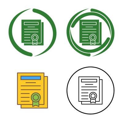 Diploma Vector Icon