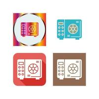 icono de vector de caja fuerte