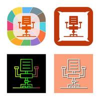 Desk Chair Vector Icon