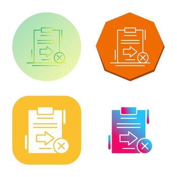 enviar icono de vector fallido