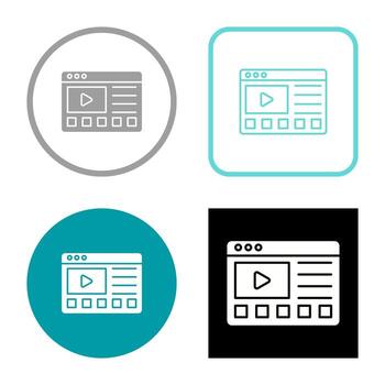 icono de vector de tutoriales en línea