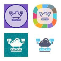 Cloud Database Vector Icon