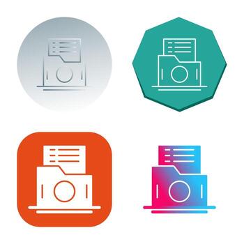 icono de vector de carpeta de lista