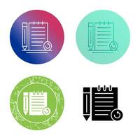 Rechecked Notes Vector Icon