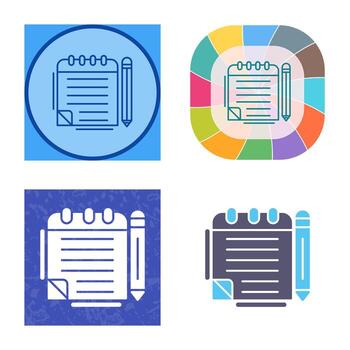 Notepad Vector Icon