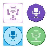 Desk Chair Vector Icon