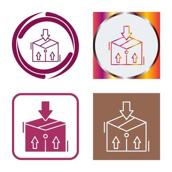 icono de vector de paquete