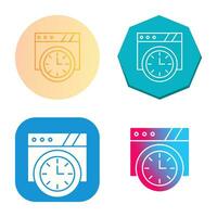 Wall Clock Vector Icon