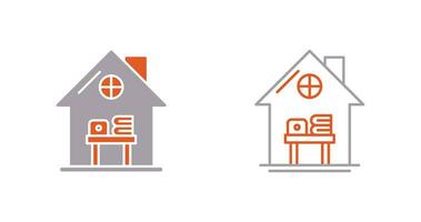 Home Work Place Vector Icon