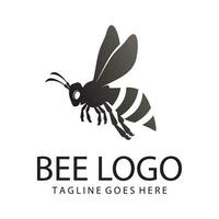 bee icon on the white background vector